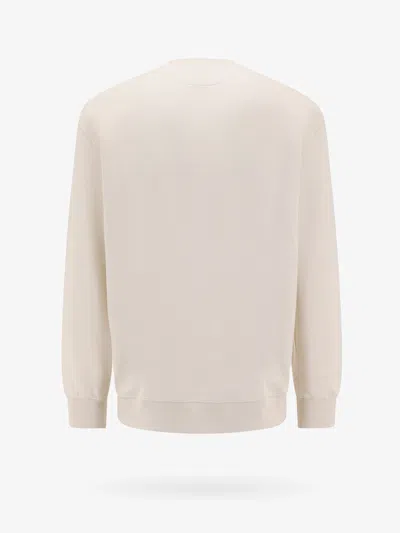 Shop Brunello Cucinelli Man Sweatshirt Man Beige Sweatshirts In Cream