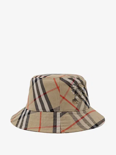 Shop Burberry Man Cloche Man Beige Hats E Hairbands In Cream