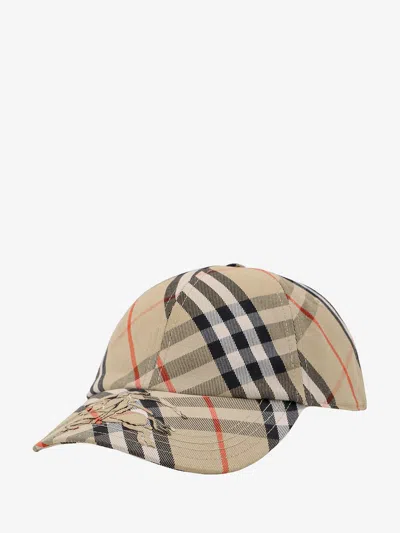 Shop Burberry Man Hat Man Beige Hats In Cream