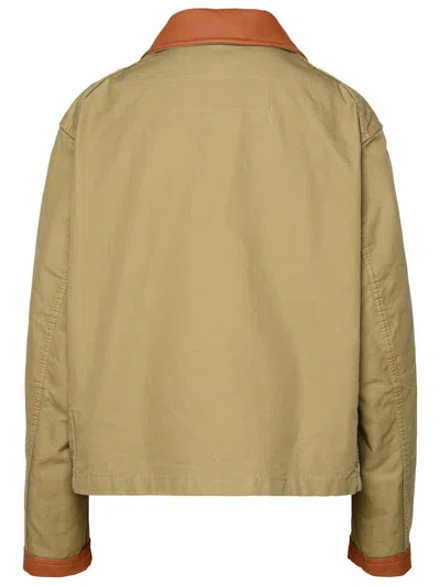 Shop Fay Woman  '3 Ganci' Brown Cotton Jacket