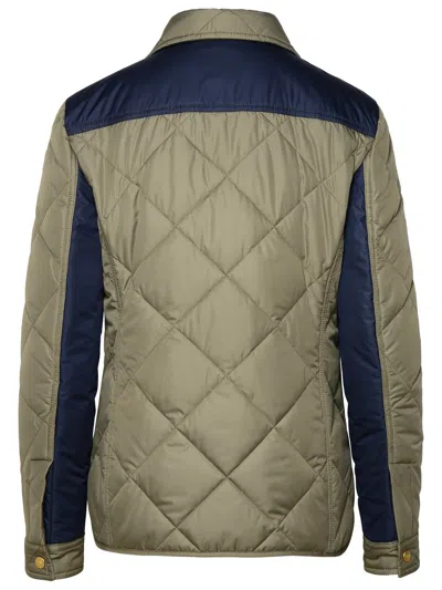 Shop Fay Quilted Green Polyester Jacket Woman