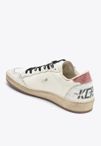 Shop Golden Goose Db Ball Star Low-top Sneakers With Glittered Star In White