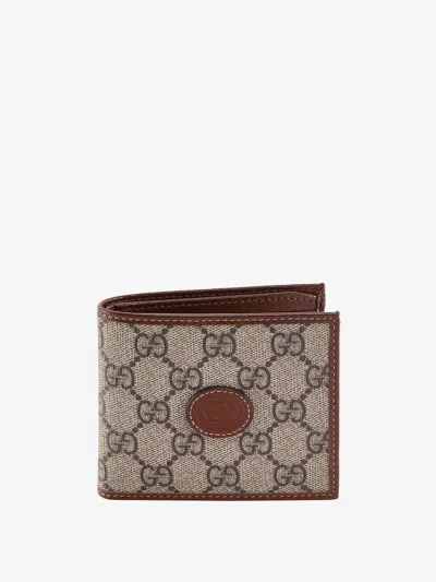 Shop Gucci Man Wallet Man Beige Wallets In Cream