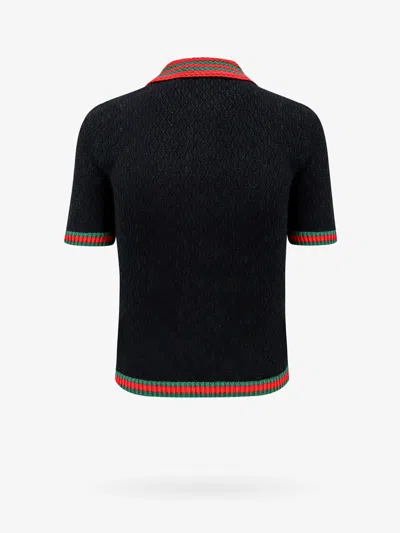 Shop Gucci Woman Polo Shirt Woman Black Polo Shirts