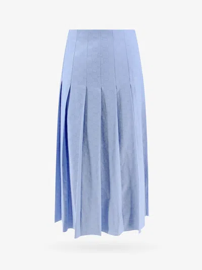 Shop Gucci Woman Skirt Woman Blue Skirts