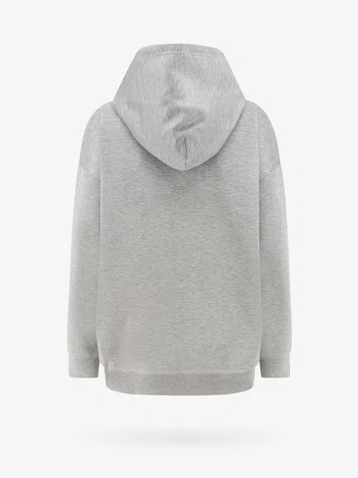 Shop Gucci Woman Sweatshirt Woman Grey Sweatshirts In Gray