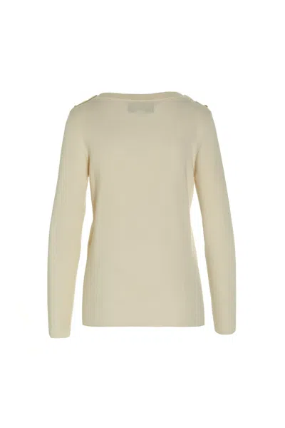 Shop Gucci Women 'gg' Sweater In White