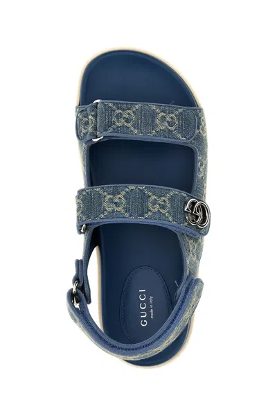 Shop Gucci Women 'moritz' Sandals In Blue