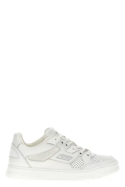 Shop Gucci Women Logo Sneakers In White