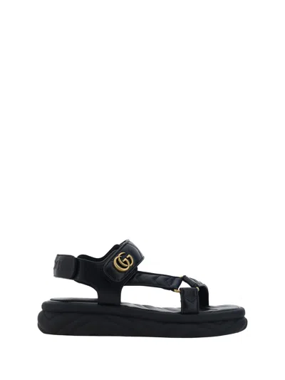 Shop Gucci Women Sandals In Black