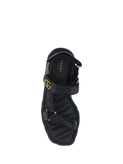 Shop Gucci Women Sandals In Black