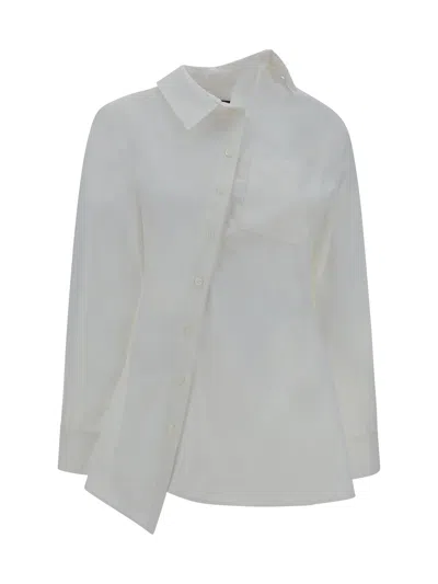 Shop Jacquemus Women La Chemise Pablo Shirt In White