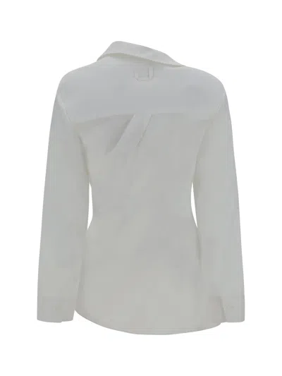 Shop Jacquemus Women La Chemise Pablo Shirt In White