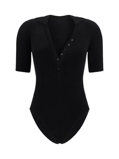 Shop Jacquemus Women Le Body Yauco Bodysuit In Black