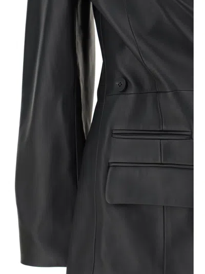 Shop Jacquemus Women La Veste Tibau Blazer Jacket In Black