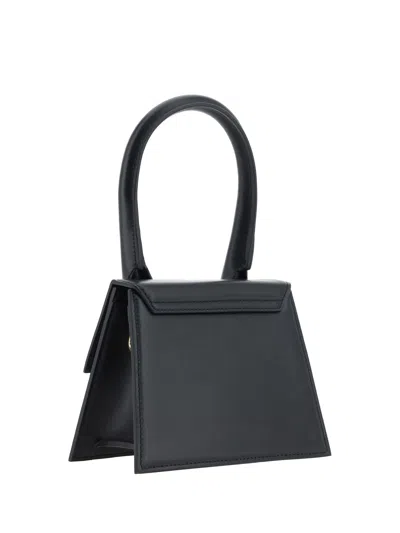 Shop Jacquemus Women Le Chiquito Moyen Handbag In Black