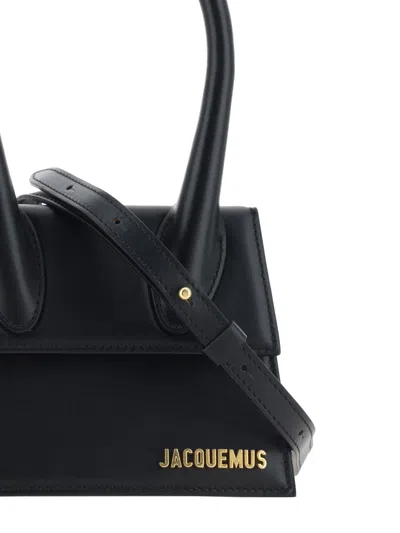 Shop Jacquemus Women Le Chiquito Moyen Handbag In Black