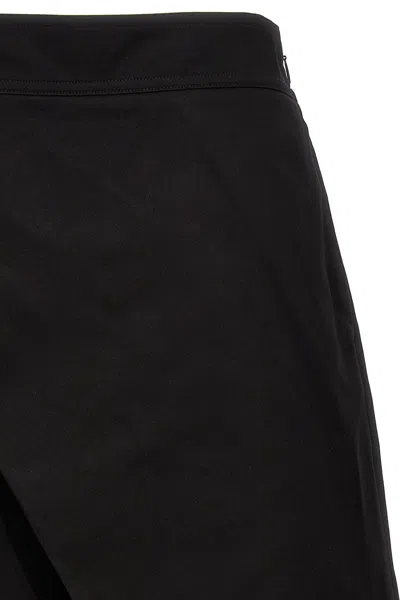 Shop Loewe Women Turn-up Crop Trousers In Black