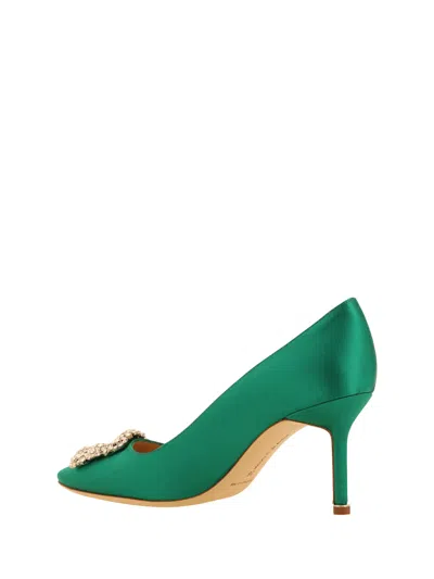 Shop Manolo Blahnik Women Hangisi Pumps In Multicolor