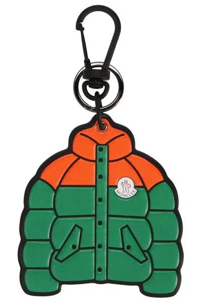 Shop Moncler Men Keychain 'jacket' In Multicolor