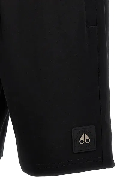 Shop Moose Knuckles Men 'perido' Bermuda Shorts In Black