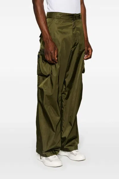Shop Prada Men Re-nylon Cargo Pants In Green
