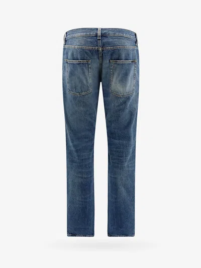 Shop Saint Laurent Man Jeans Man Blue Jeans