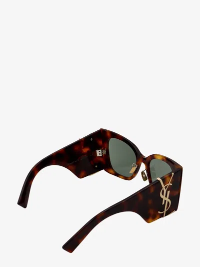 Shop Saint Laurent Woman Sunglasses Woman Brown Sunglasses