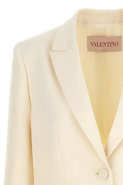 Shop Valentino Garavani Women  'toile Iconographe' Blazer In White