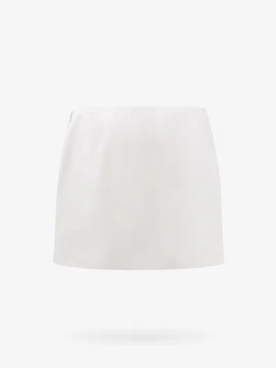 Shop Valentino Woman Skirt Woman White Skirts