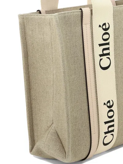 Shop Chloé "medium Woody" Tote Bag
