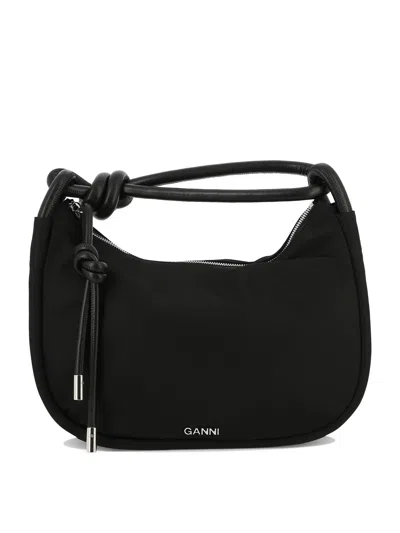 Shop Ganni "knot" Shoulder Bag