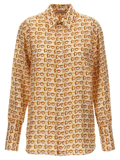 Shop Burberry 'b' Shirt In Multicolor