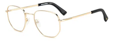 Shop Dsquared2 Eyeglasses In Gold