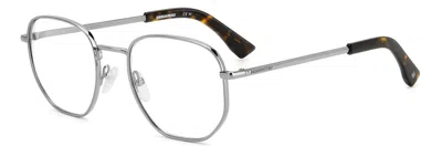 Shop Dsquared2 Eyeglasses In Ruthenium
