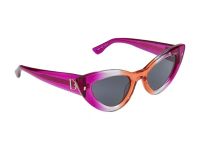 Shop Dsquared2 Sunglasses In Violet Orange