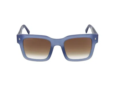 Shop Dsquared2 Sunglasses In Matte Blue