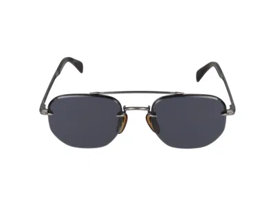 Shop Eyewear By David Beckham Sunglasses In Ruthenium Black