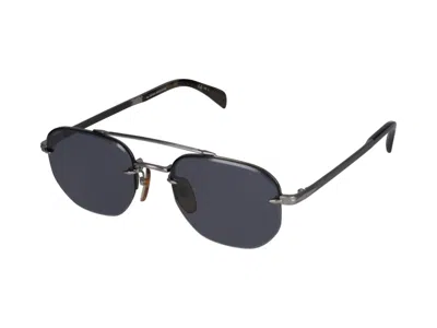 Shop Eyewear By David Beckham Sunglasses In Ruthenium Black