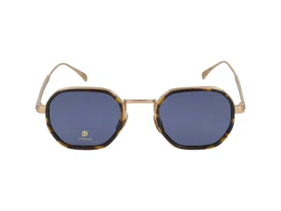 Shop Eyewear By David Beckham Sunglasses In Gold Havana