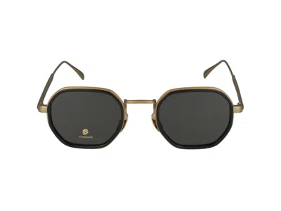 Shop Eyewear By David Beckham Sunglasses In Matte Gold Black