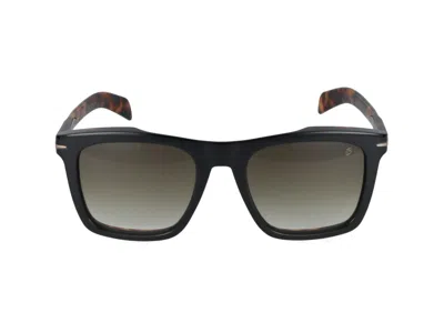 Shop Eyewear By David Beckham Sunglasses In Black Havana Gold