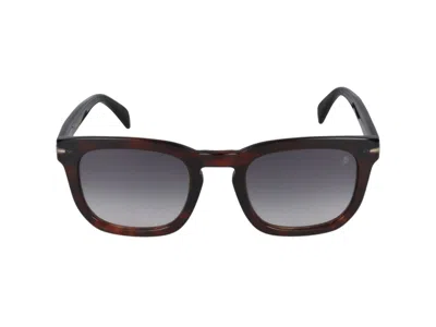 Shop Eyewear By David Beckham Sunglasses In Brown Horn