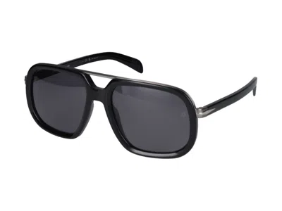 Shop Eyewear By David Beckham Sunglasses In Black Dark Ruthenium