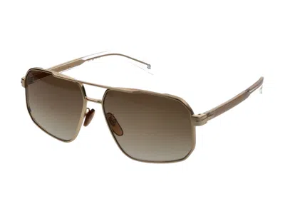 Shop Eyewear By David Beckham Sunglasses In Gold Crystal