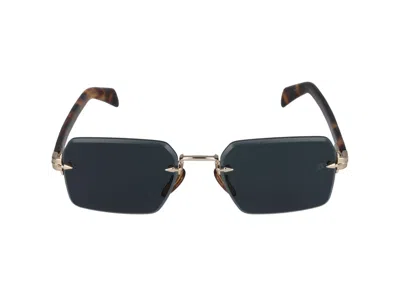 Shop Eyewear By David Beckham Sunglasses In Gold Havana