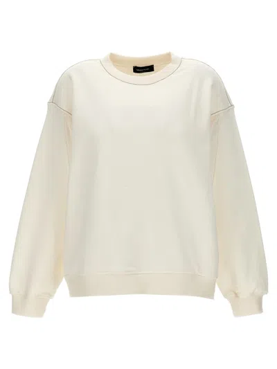 Shop Fabiana Filippi Jewel Detail Sweatshirt In White