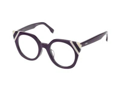 Shop Fendi Eyeglasses In Violet