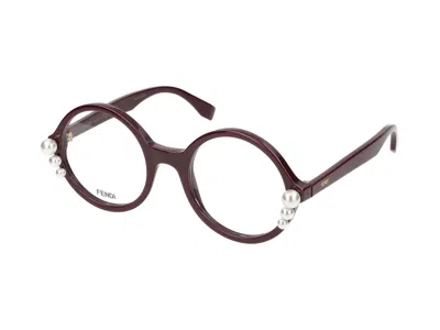 Shop Fendi Eyeglasses In Plum