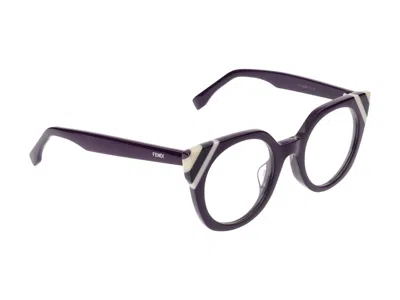 Shop Fendi Eyeglasses In Violet